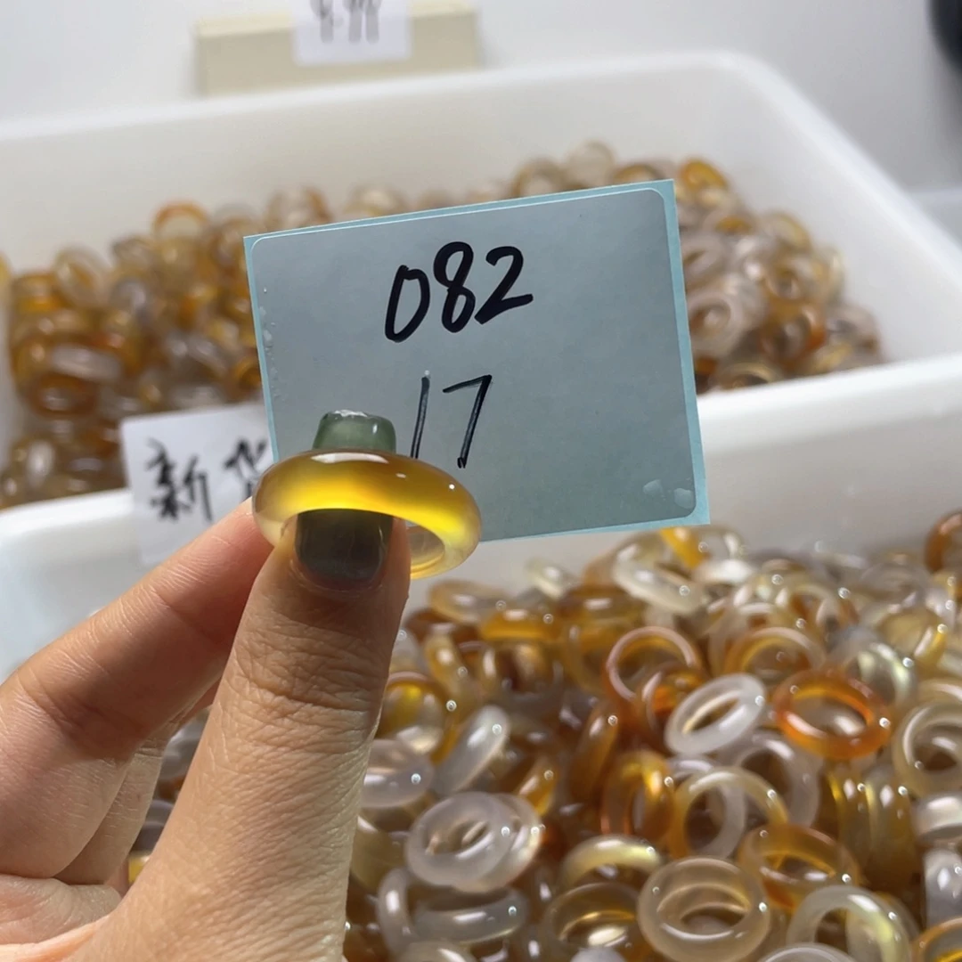 玛瑙/玉髓戒指合金082