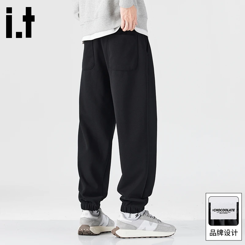 it :CHOCOOLATE宽松舒适百搭卫裤男款秋季日系复古潮流束脚休闲裤