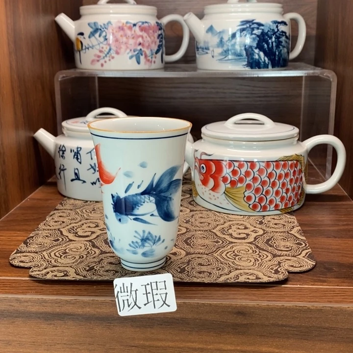 釉下老陶泥手工绘制