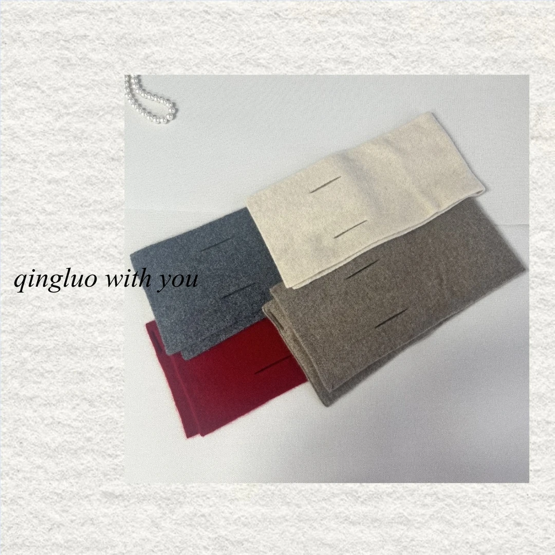 锁温·羊绒穿孔小套脖·小~围巾