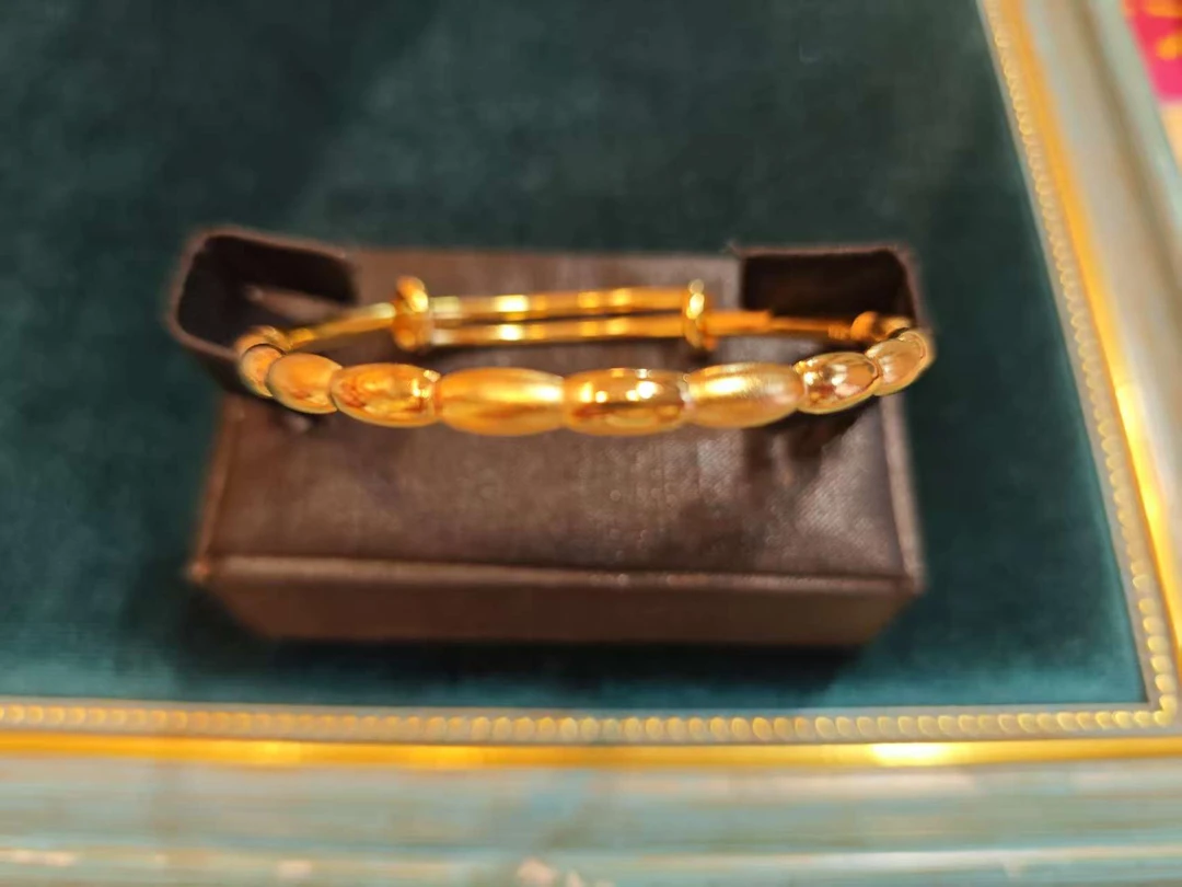 铜合金手镯 映诺珠宝好运珠推拉时尚手镯