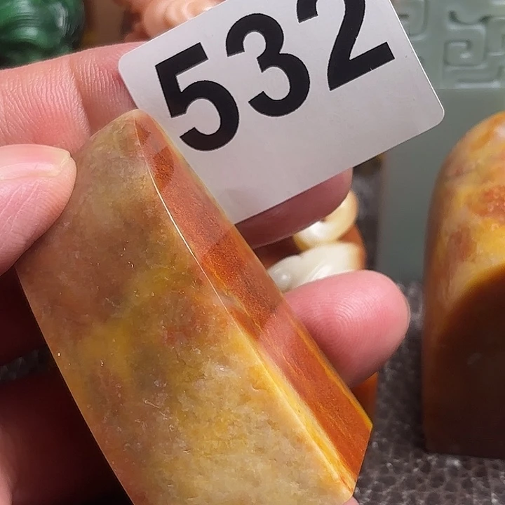 老挝石精美老挝田黄章