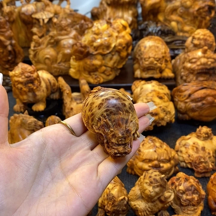 行***柏木龙龟手把件手把件