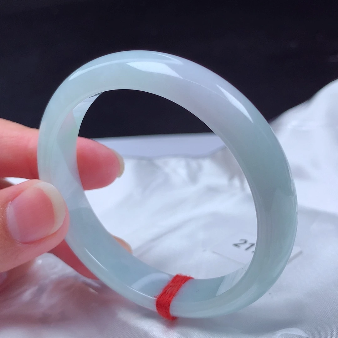 翡翠未镶嵌手镯53圈s21733