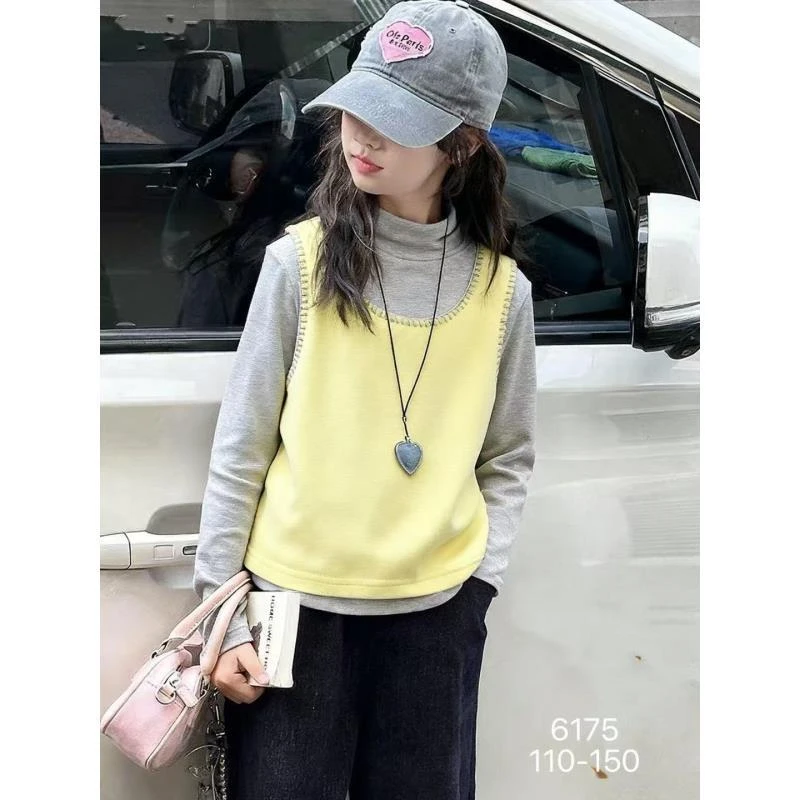 【新疆包邮】中大童加绒两件套卫衣L562