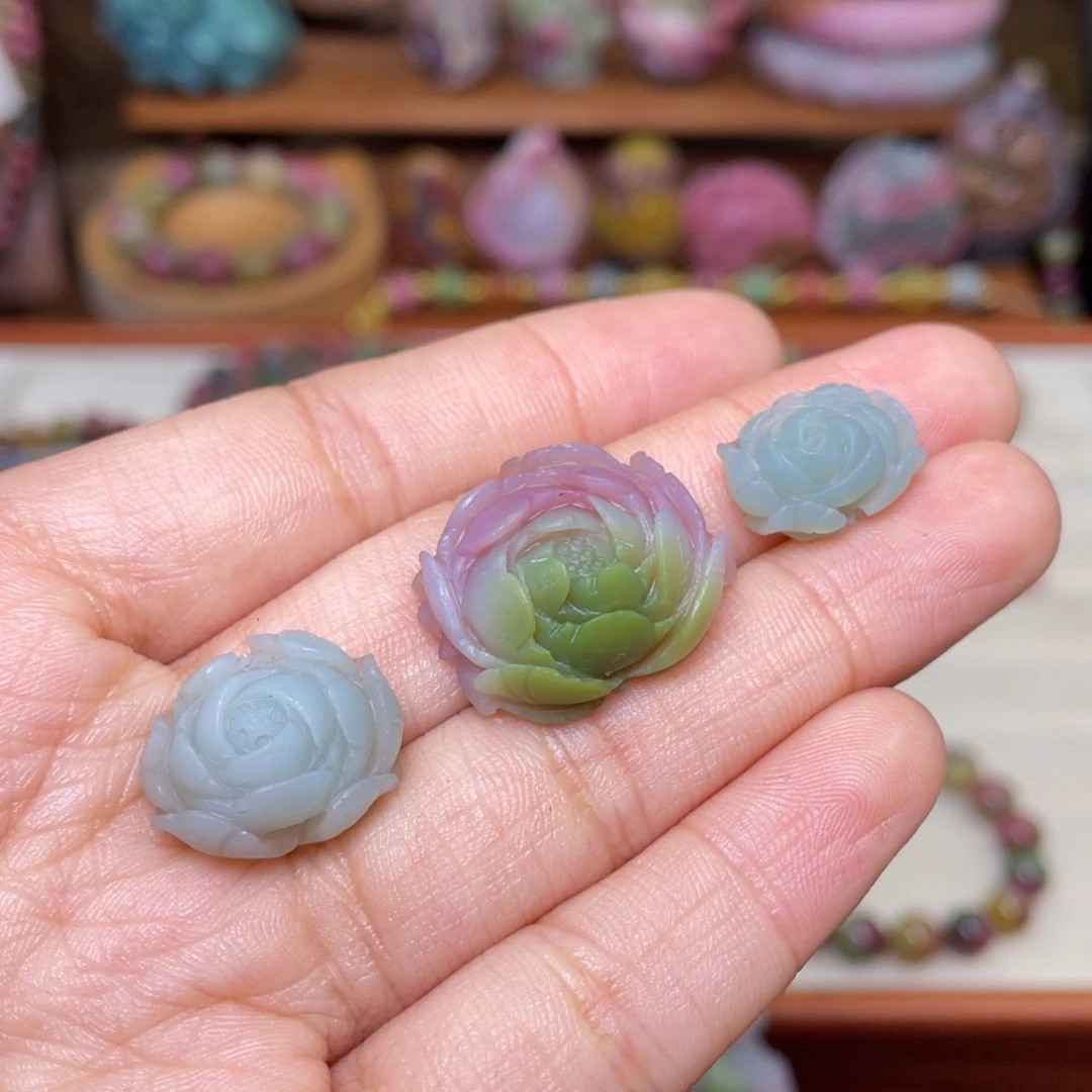 玛瑙/玉髓珠宝半成品未镶嵌?****?盐源玛瑙花花