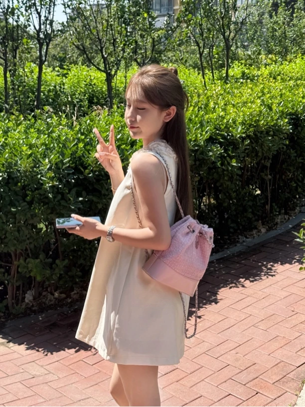 【美美子&Mia】韩系新款八奶小香双肩包链条包