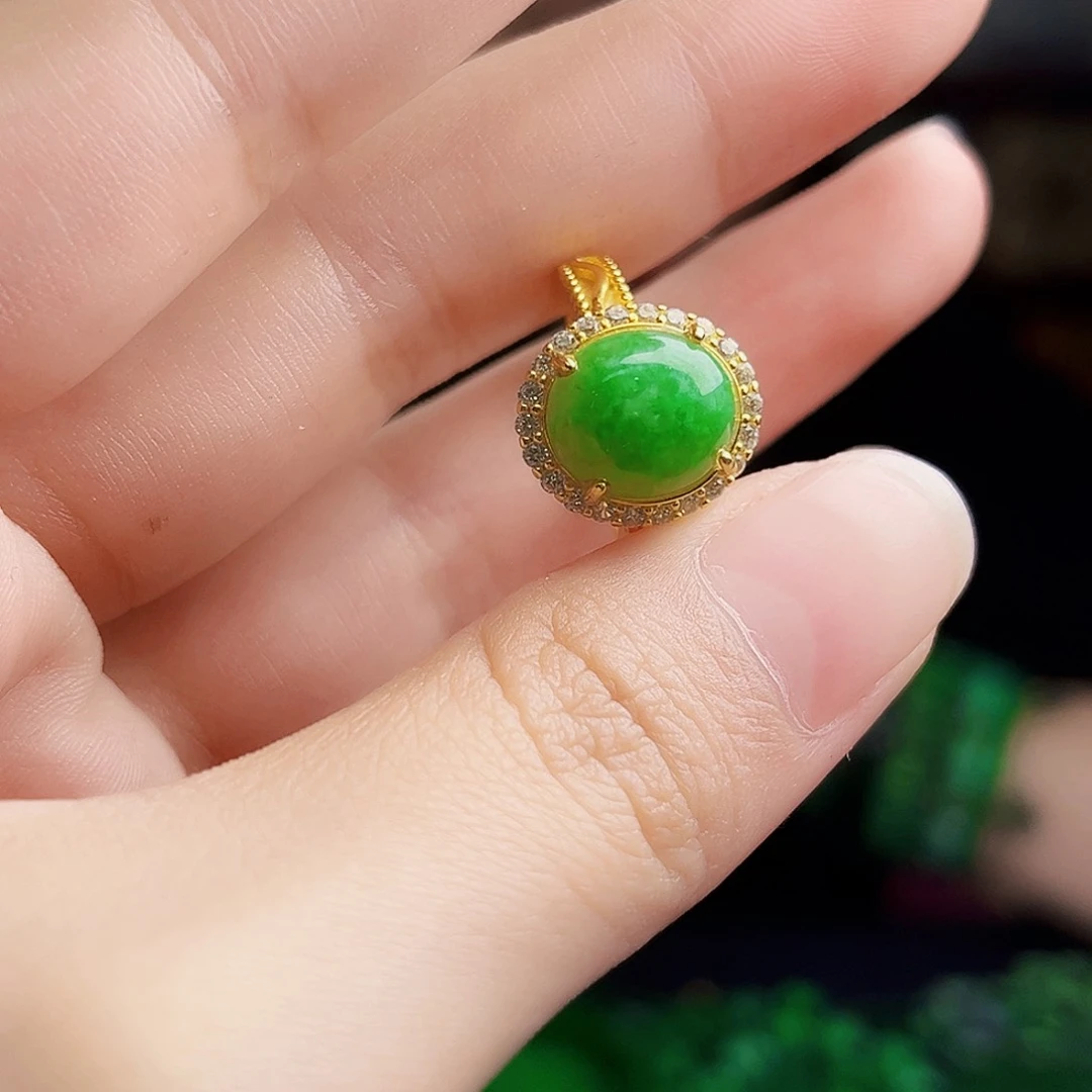颈饰银S925镶嵌翡翠多样性