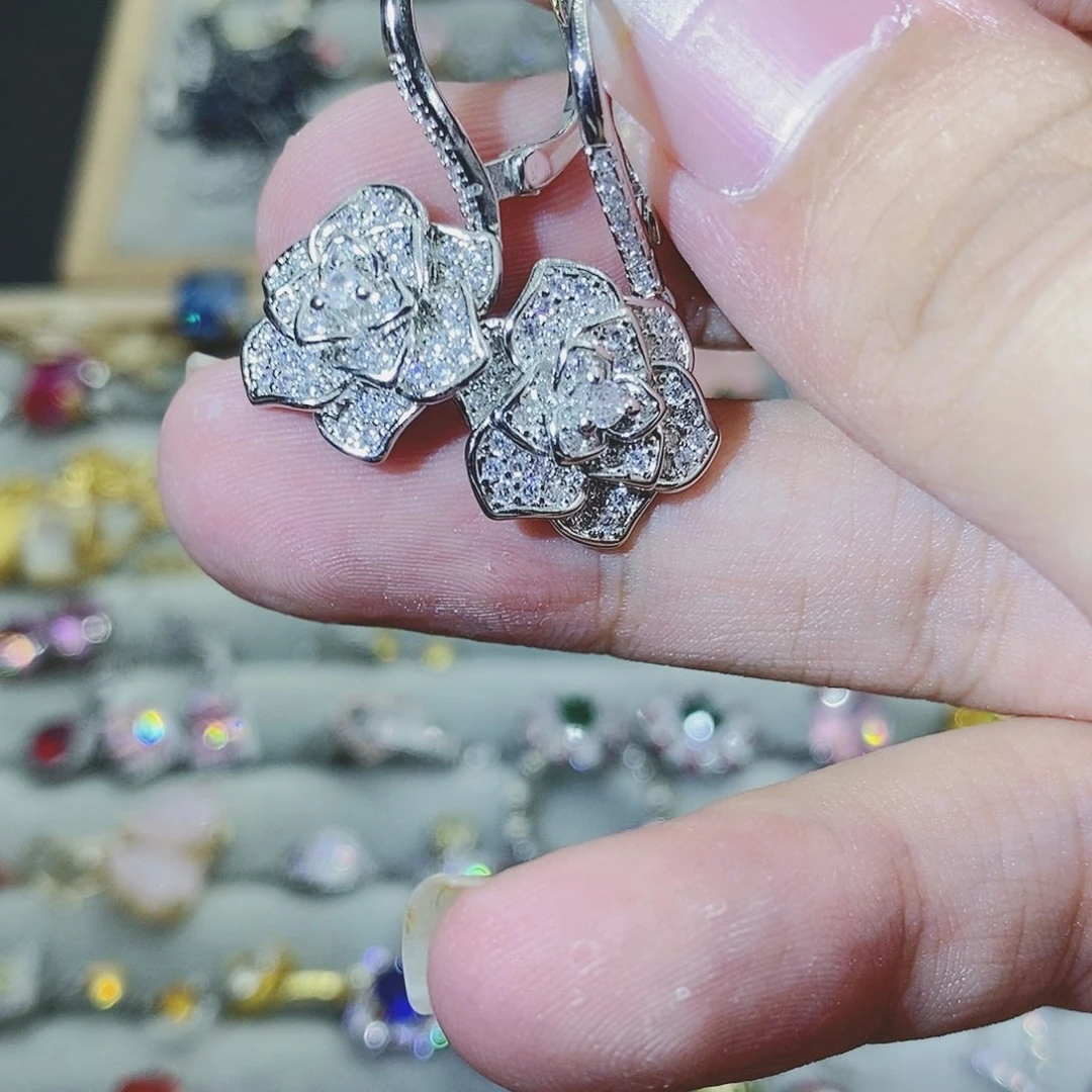 【闪购商品】水晶戒指银S925镶嵌