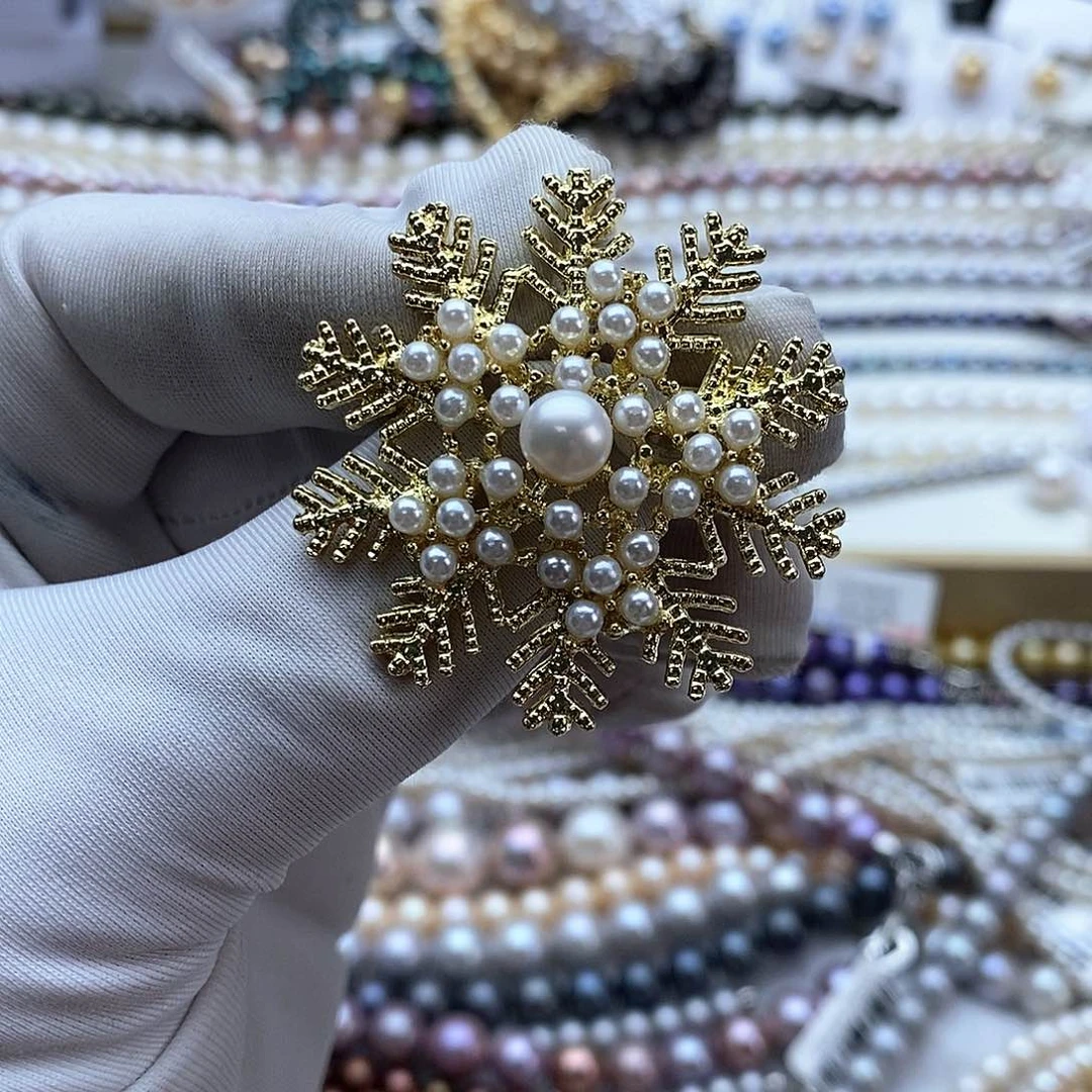 海水珍珠颈饰银S925镶嵌