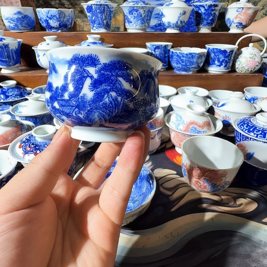 烟****泥塑主人杯手工手绘