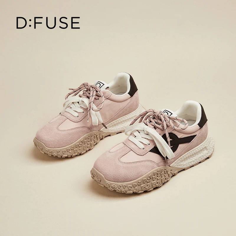 【繁花】迪芙斯D:FUSE新款2025百搭透气时尚休闲阿甘鞋真皮软底03I