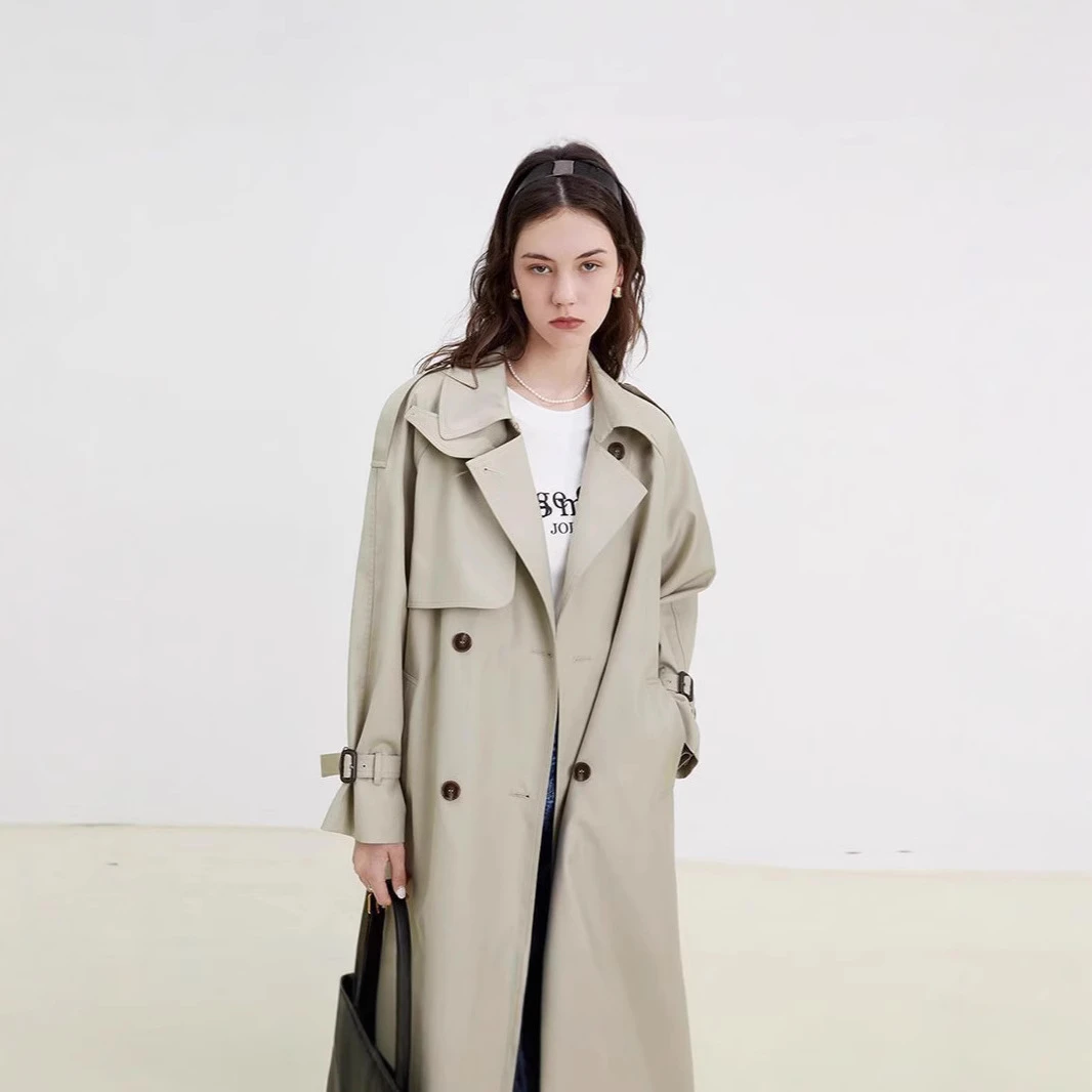 中长款赫本英伦风衣外套女春秋季2024新款风衣外套通勤简约百搭