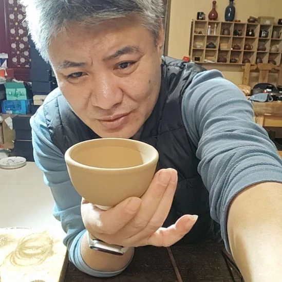 子***东天然老黑釉斗笠盏