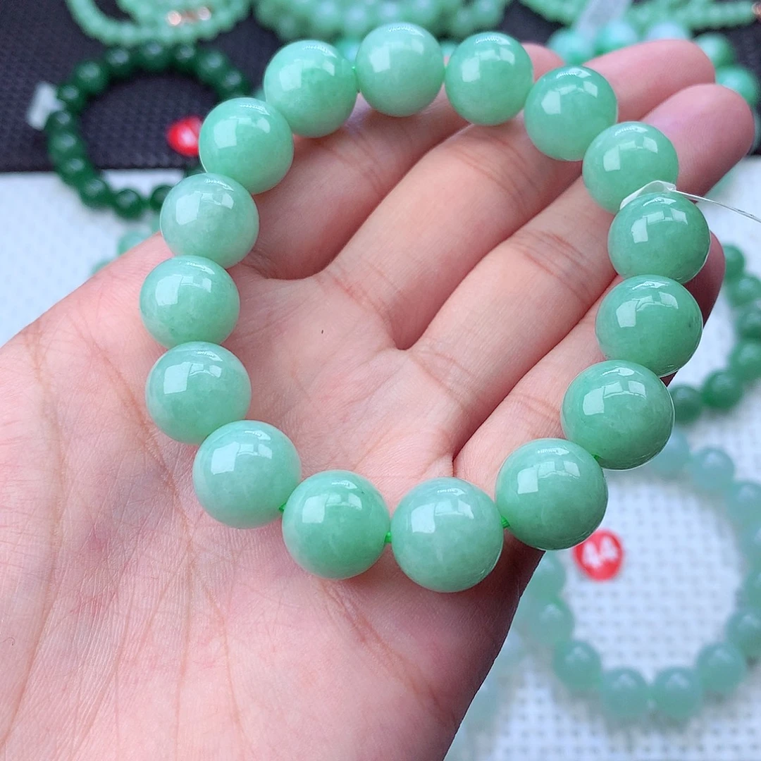 翡翠未镶嵌毛衣链卡13