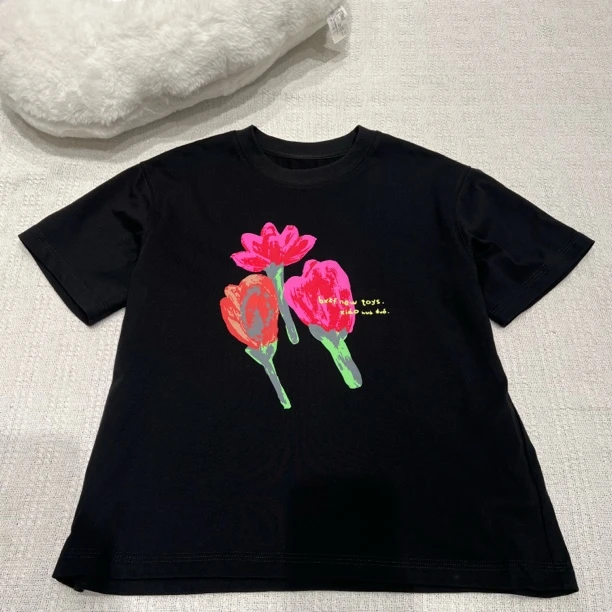 14403高端潮流时尚百搭休闲童装时尚短袖T恤C19-4-4