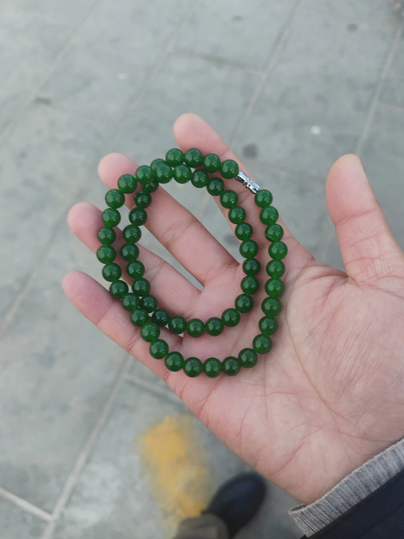 新疆山料辣菠菜绿妈妈女神链卡8高端奢华