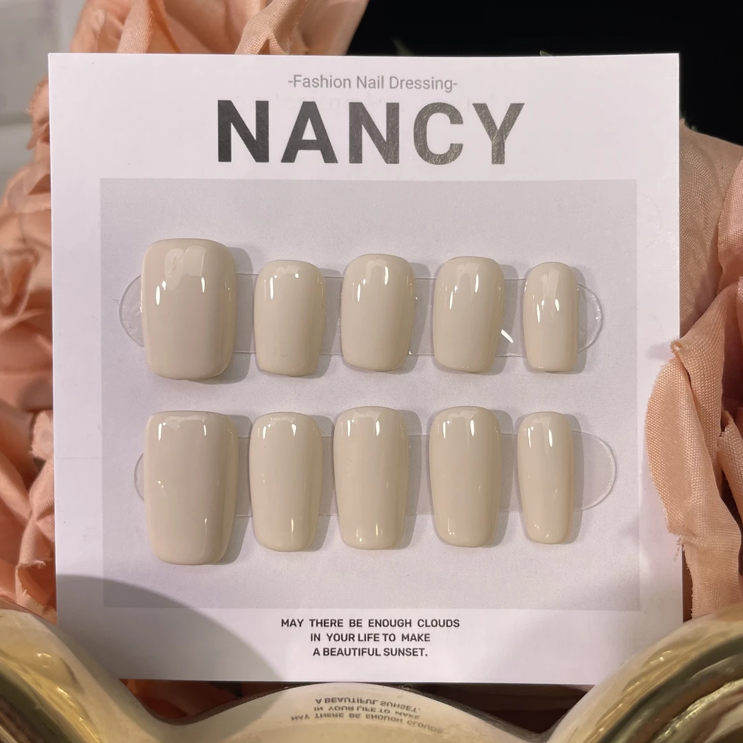 【原莉专属】极致单色纯手工穿戴甲-多种颜色可选显白百搭美甲贴片