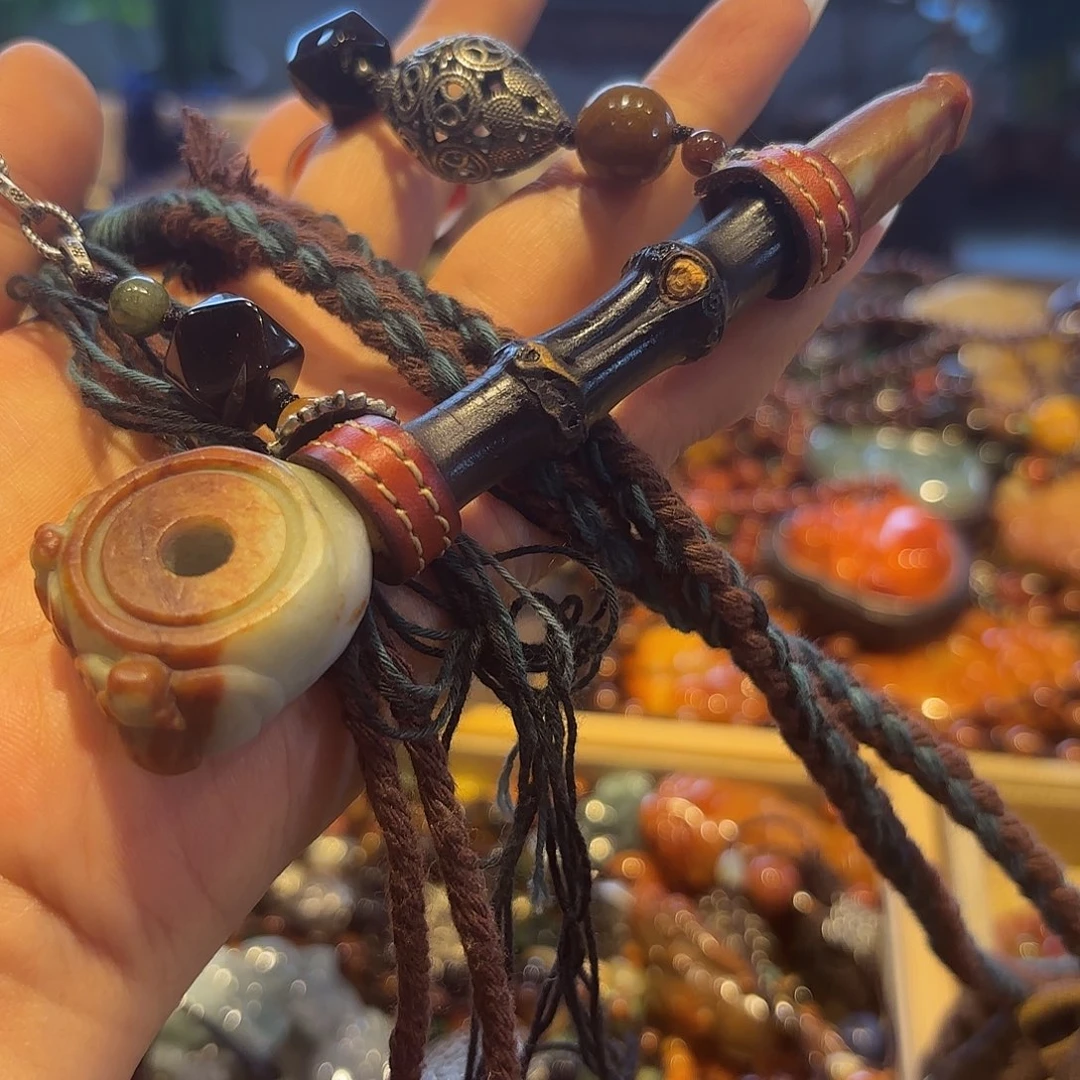 翡翠未镶嵌颈饰原创