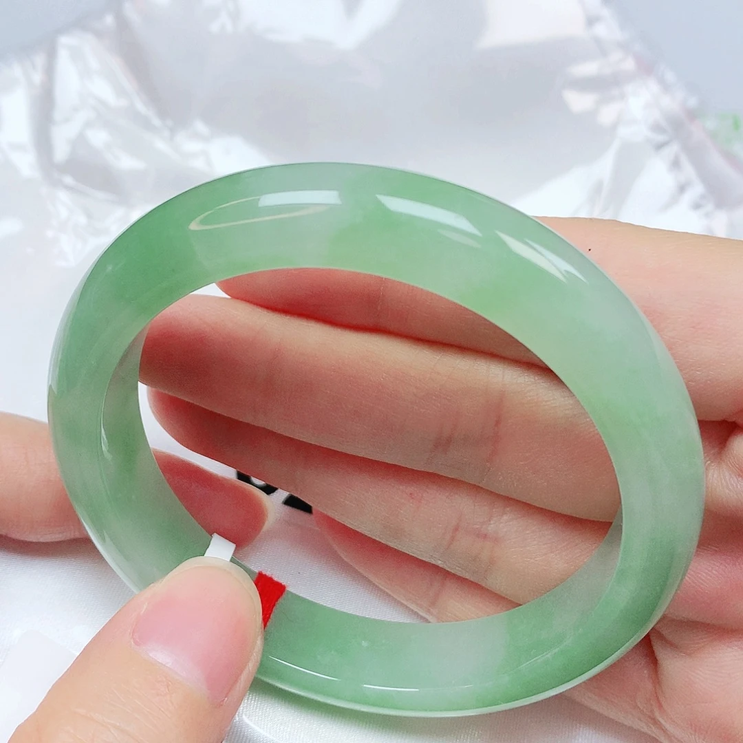 翡翠未镶嵌手镯抖音620