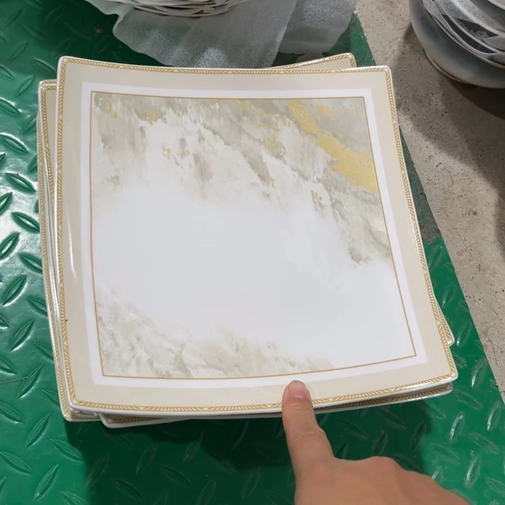 瓷片海岸海派盘四个微瑕
