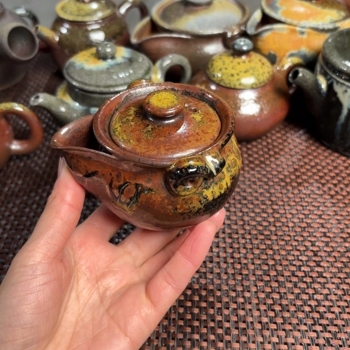 紫砂茶杯木*花养彩宝瓶140 C