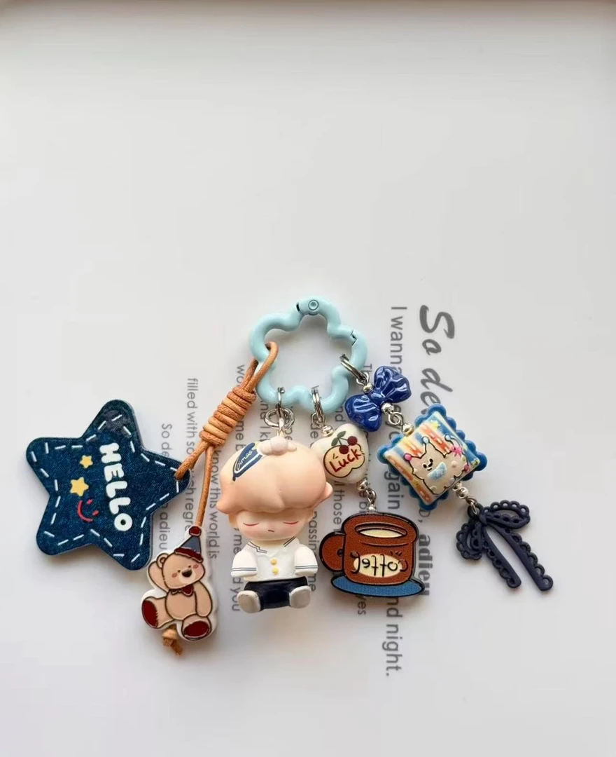 胖熊DIY手工原创设计miu系手机链包挂定制包挂钥匙扣