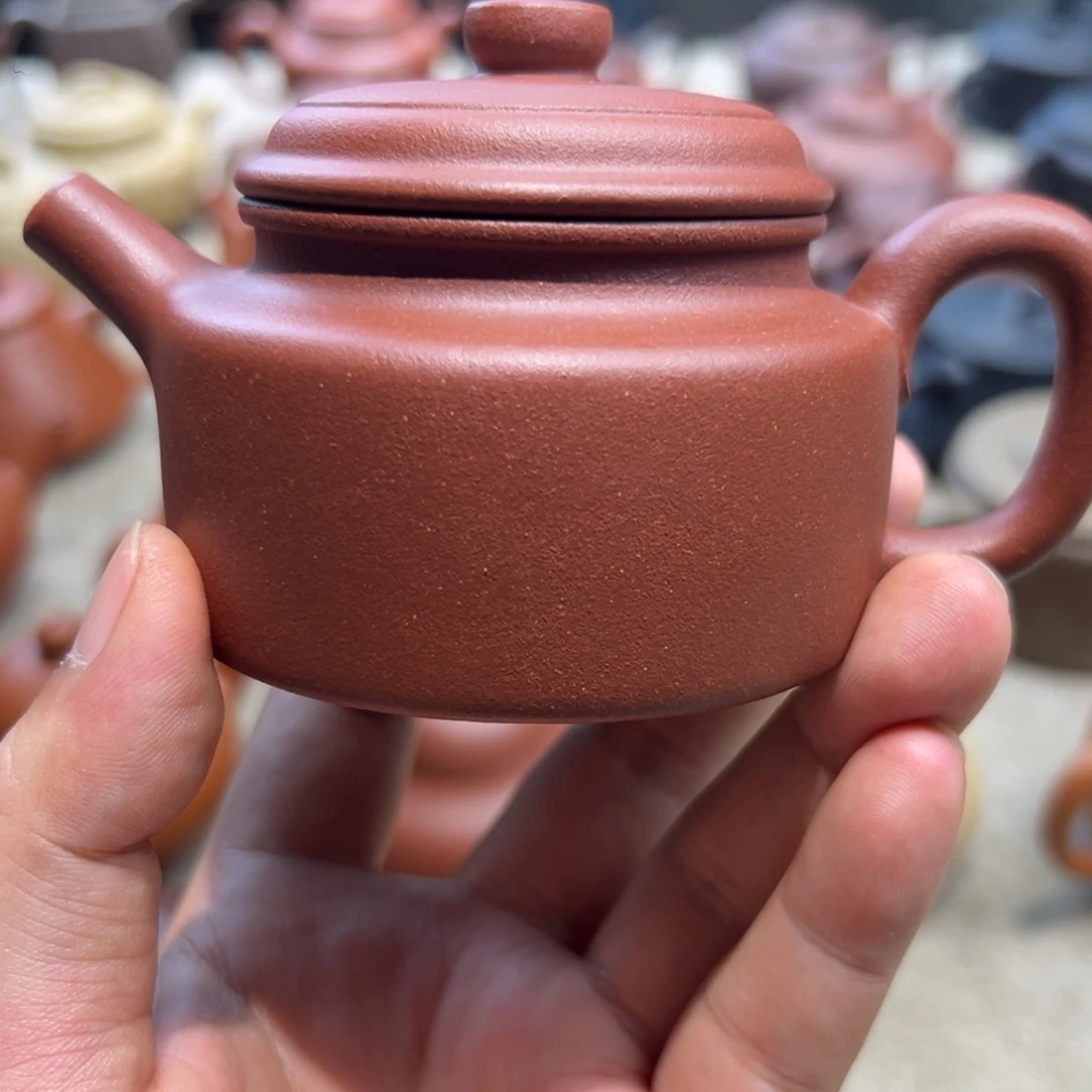 像***由紫砂茶壶桃花泥150毫升超精工德钟