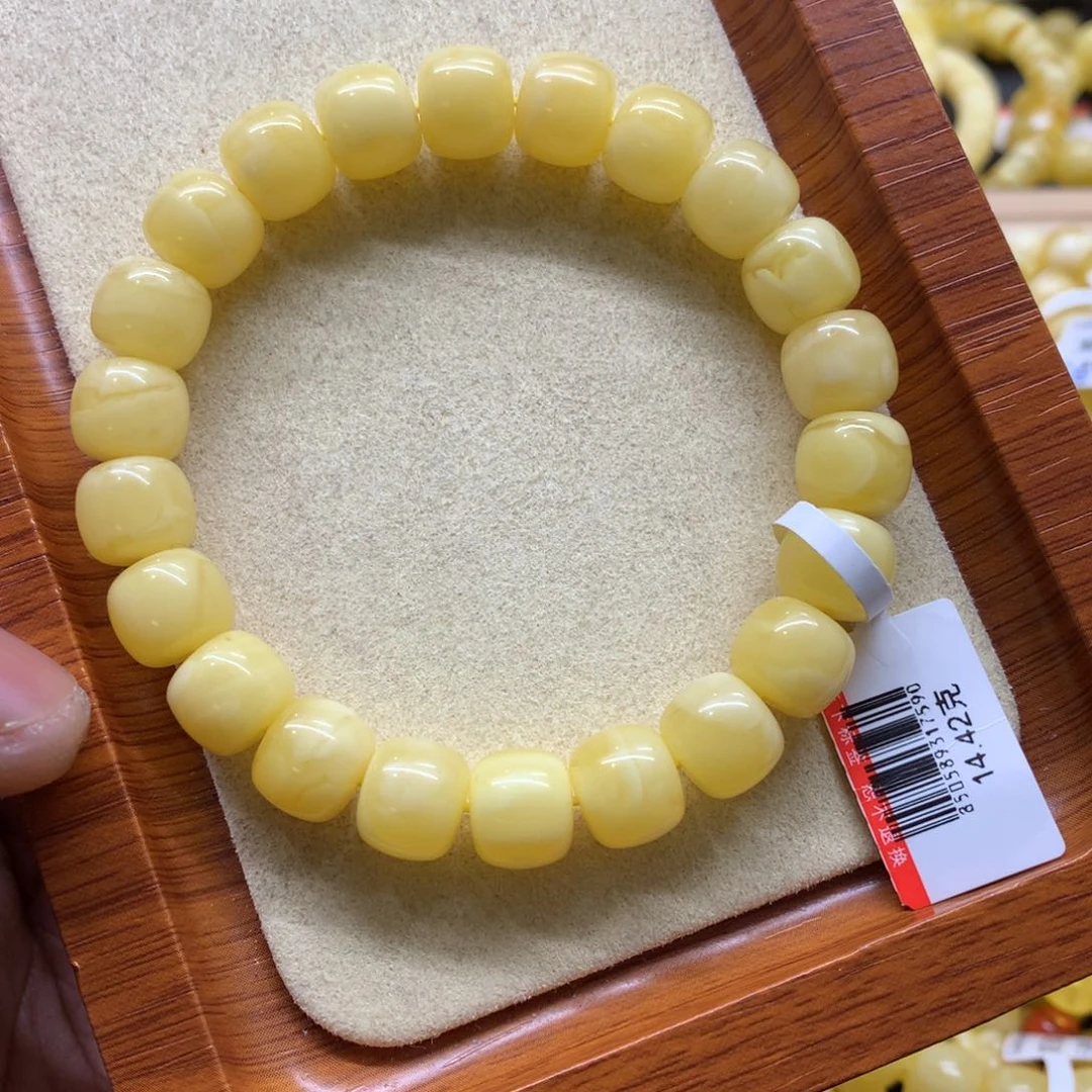 蜜蜡手链未镶嵌B****9蜜蜡