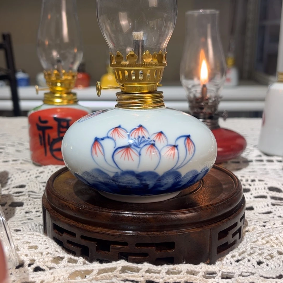 摆件景德镇陶瓷香薰灯