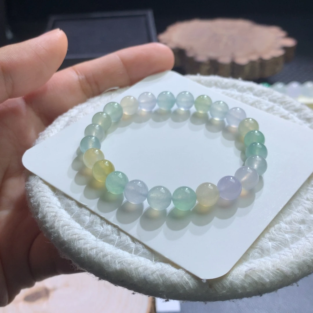 翡翠未镶嵌手串卡7