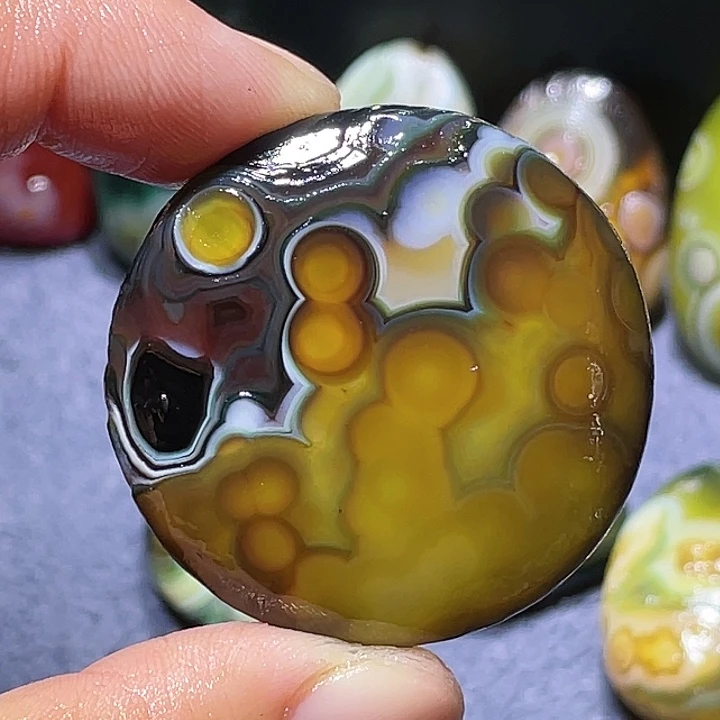 玛瑙/玉髓合金吊坠(不含链)