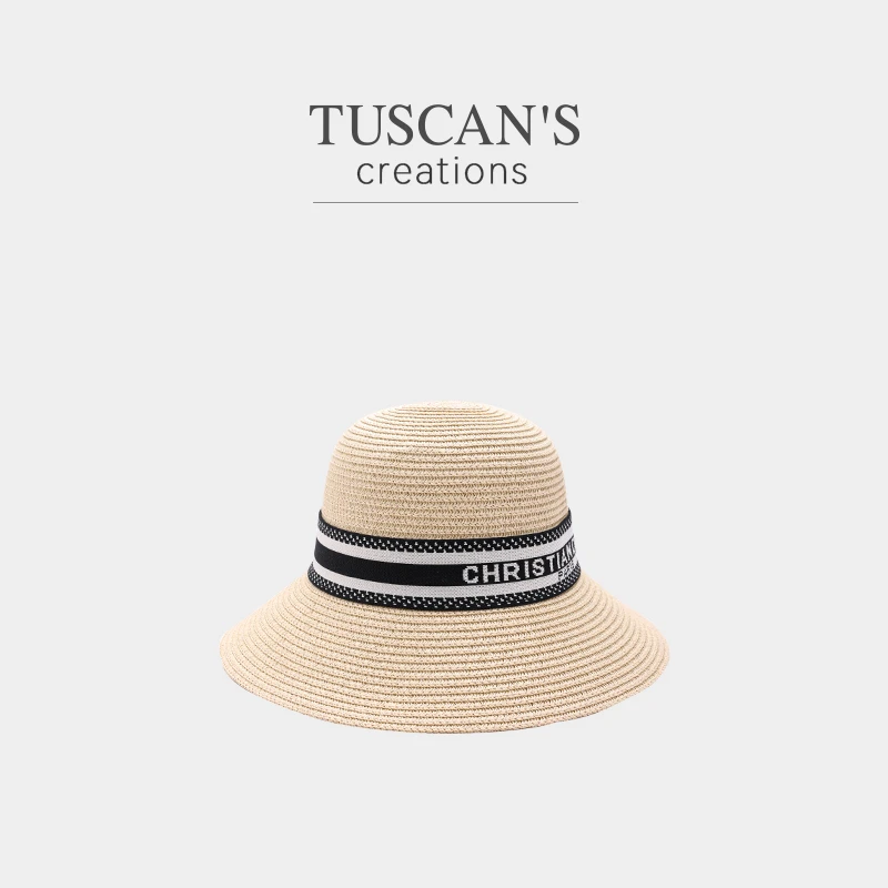 TUSCAN'S CREATIONS新款渡假风时尚百搭渔夫帽草帽时代集团