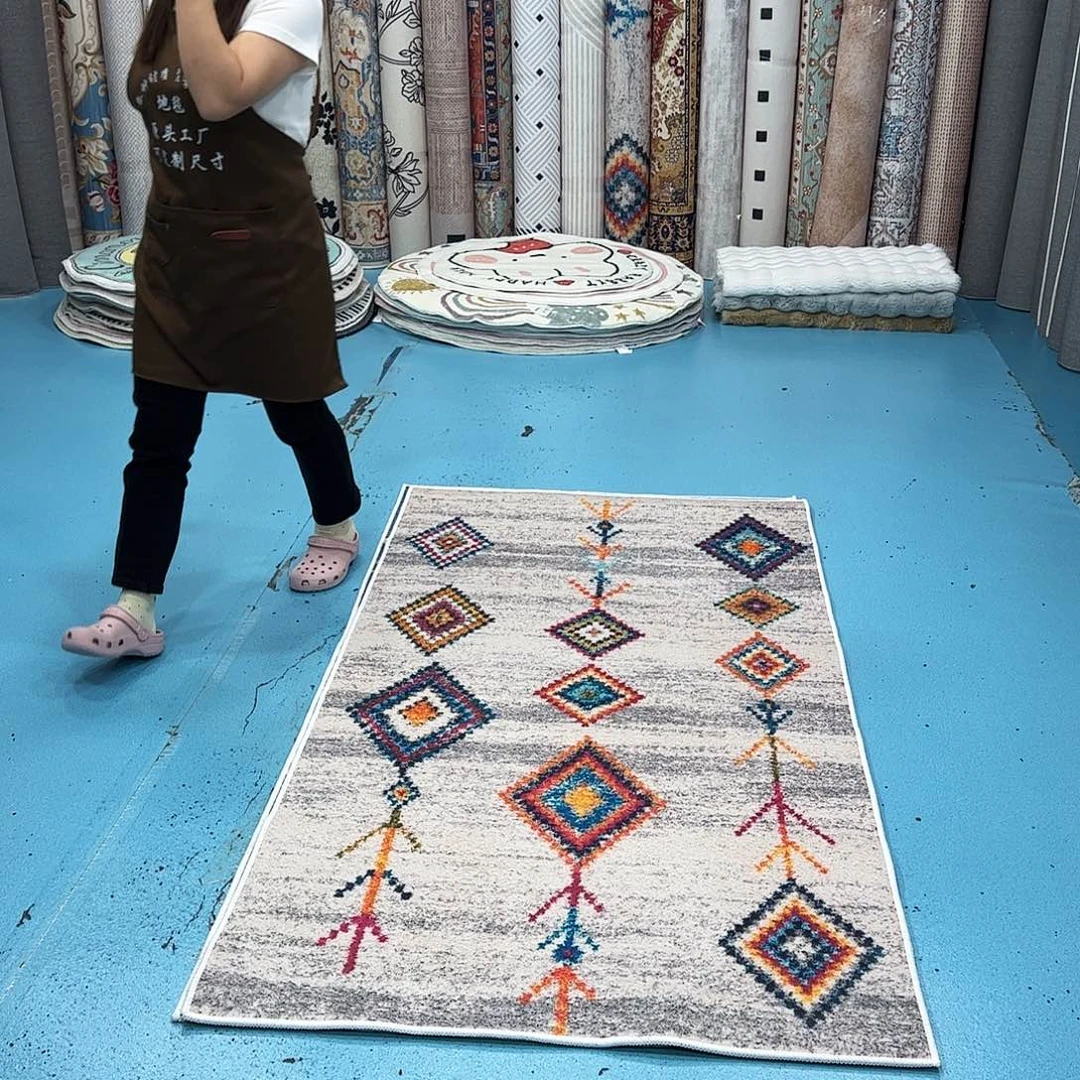 混纺100×200误差正负1-3厘米TPR底比利时绒微瑕