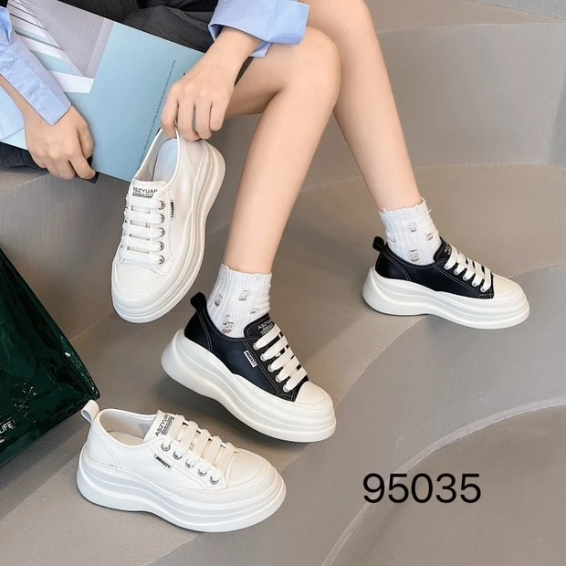 松糕底女鞋厚底增高休闲鞋(95035)