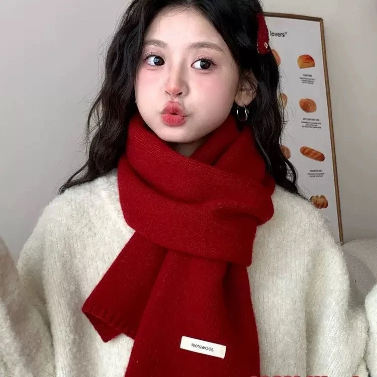 [生日礼物】礼盒包装~澳洲100%纯绵羊毛新款纯色百搭男女冬季 情侣