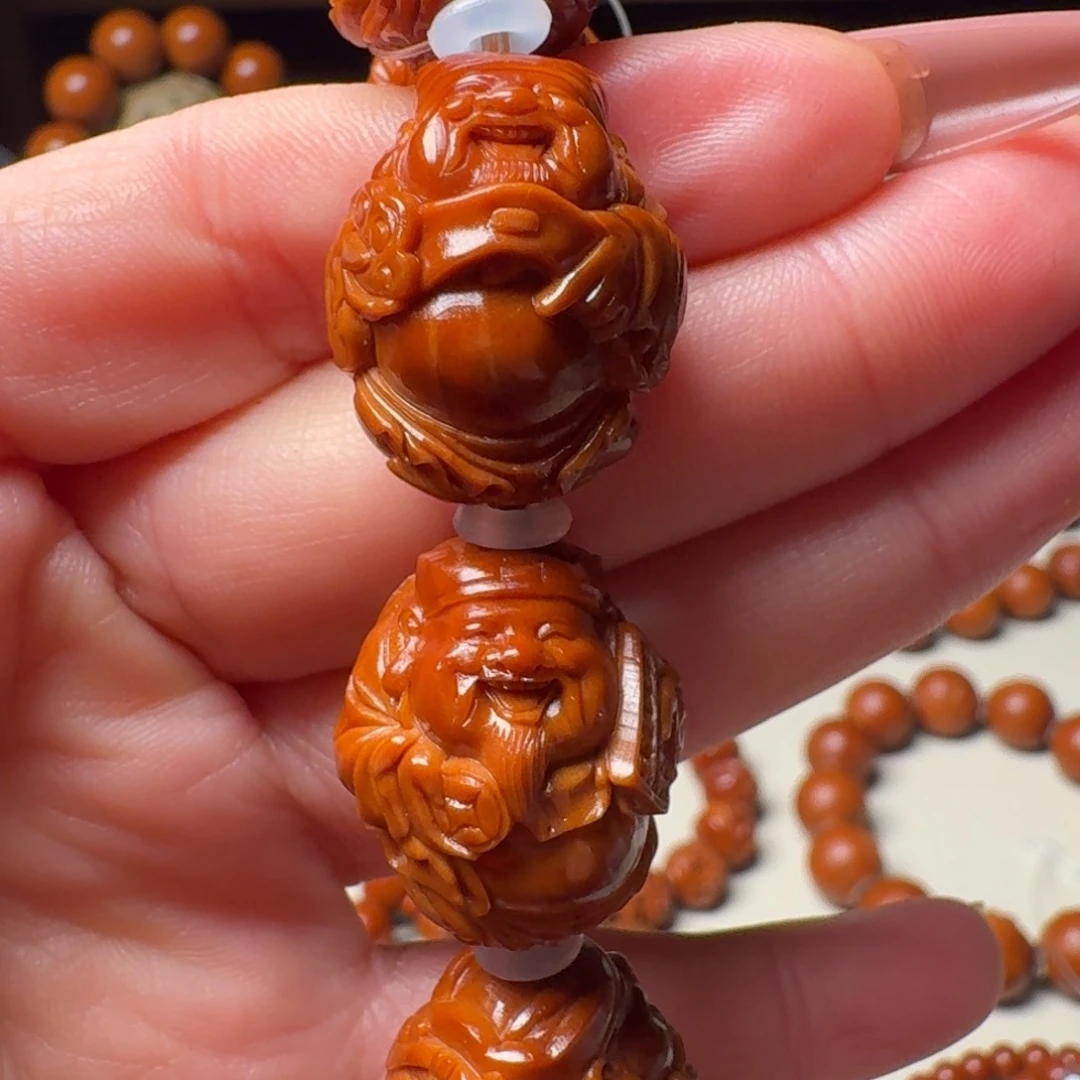 橄榄核手串/手链手工财神