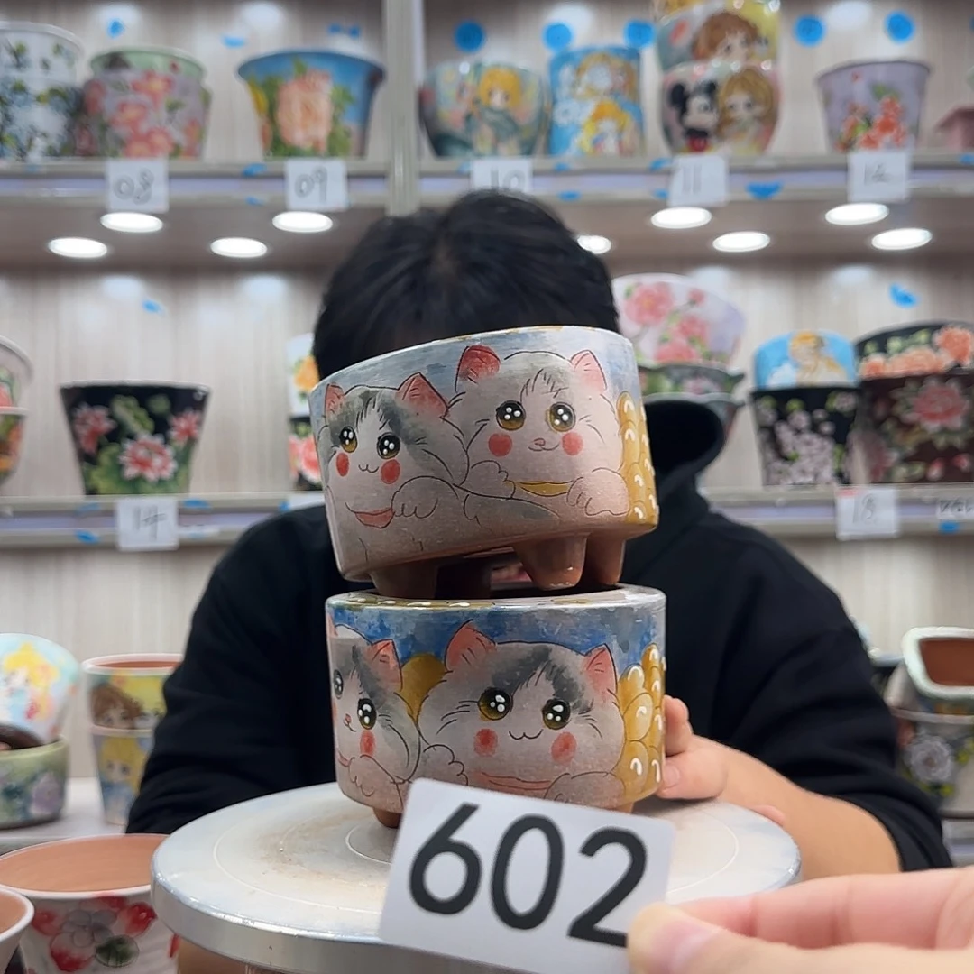 紫砂花盆瑕疵瑕疵602