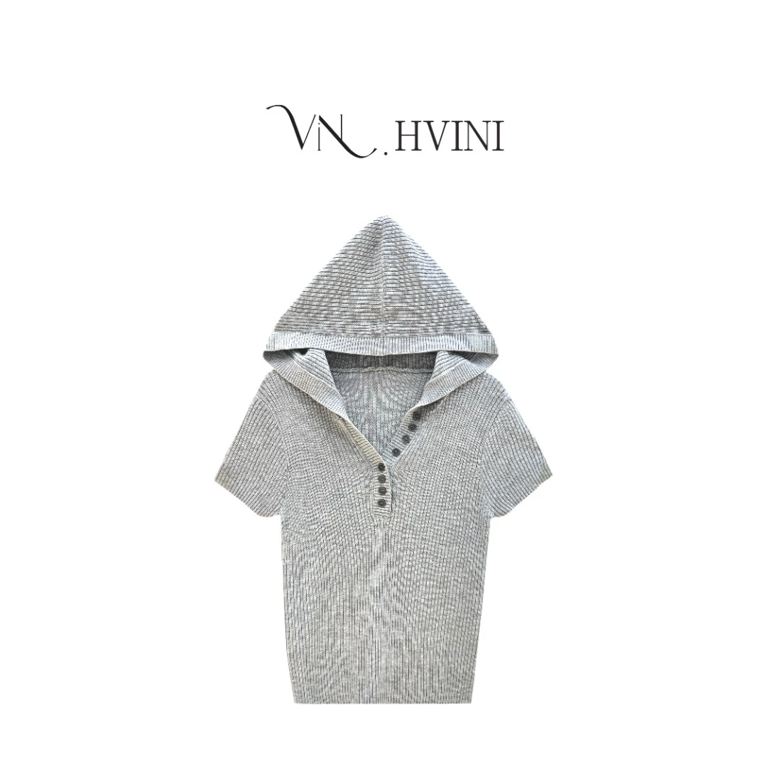 【云纹逸格】2025春季新款时尚百搭休闲帽衫毛衣L1801