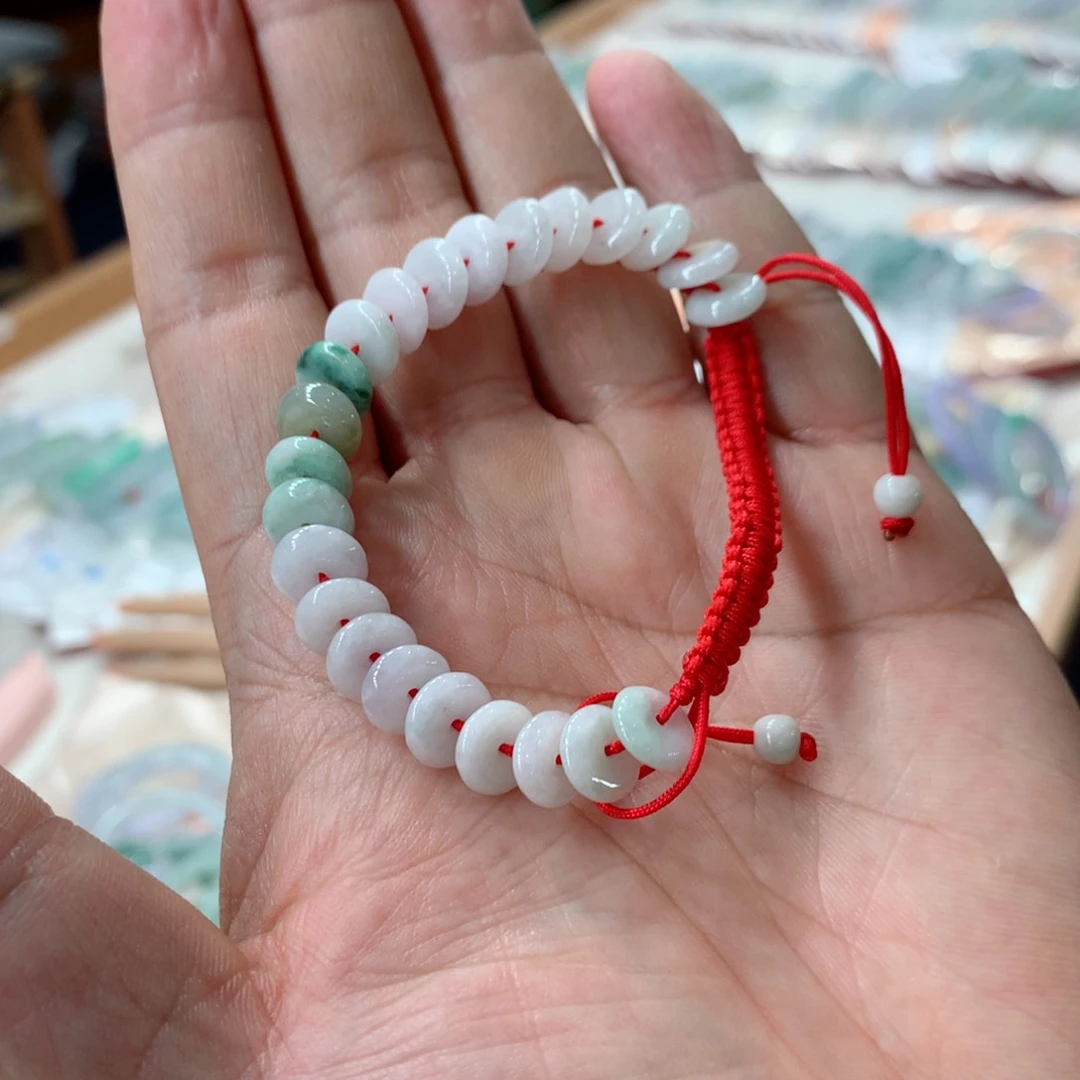 翡翠手链未镶嵌洛****多样性发一