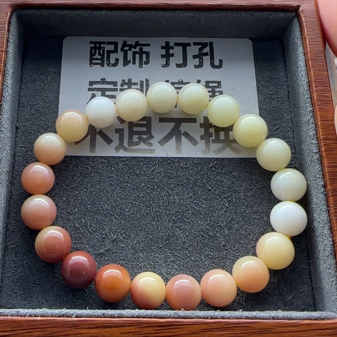 石英质玉（缅黄）手串未镶嵌