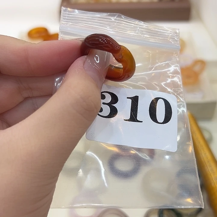合金戒指玛瑙/玉髓310港18