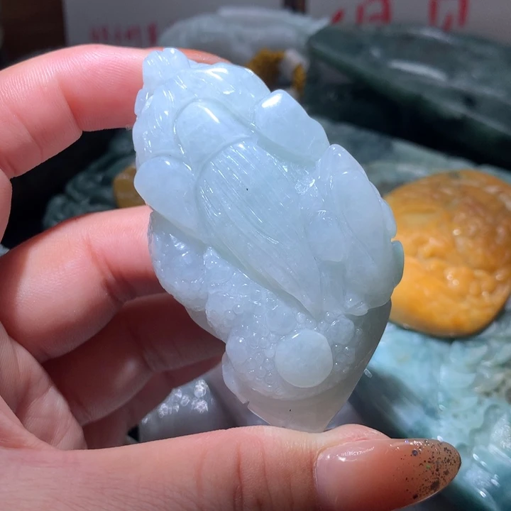 翡翠未镶嵌颈饰保真天然A货翡翠