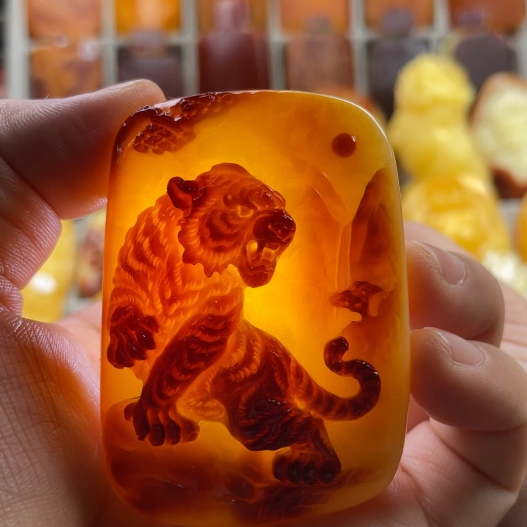 定制琥珀未镶嵌定制款天然琥珀蜜蜡