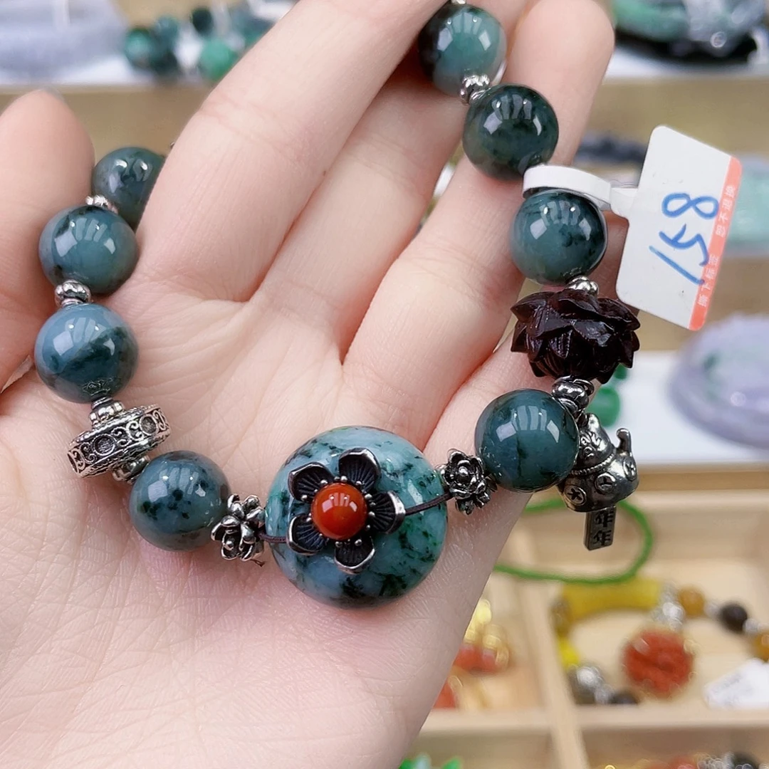 静***落翡翠未镶嵌手链手链