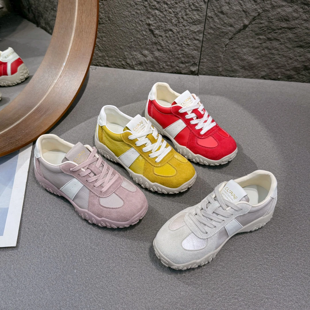 新款德训鞋女2025阿甘鞋春季爆款百搭平底小白鞋休闲运动板鞋女鞋