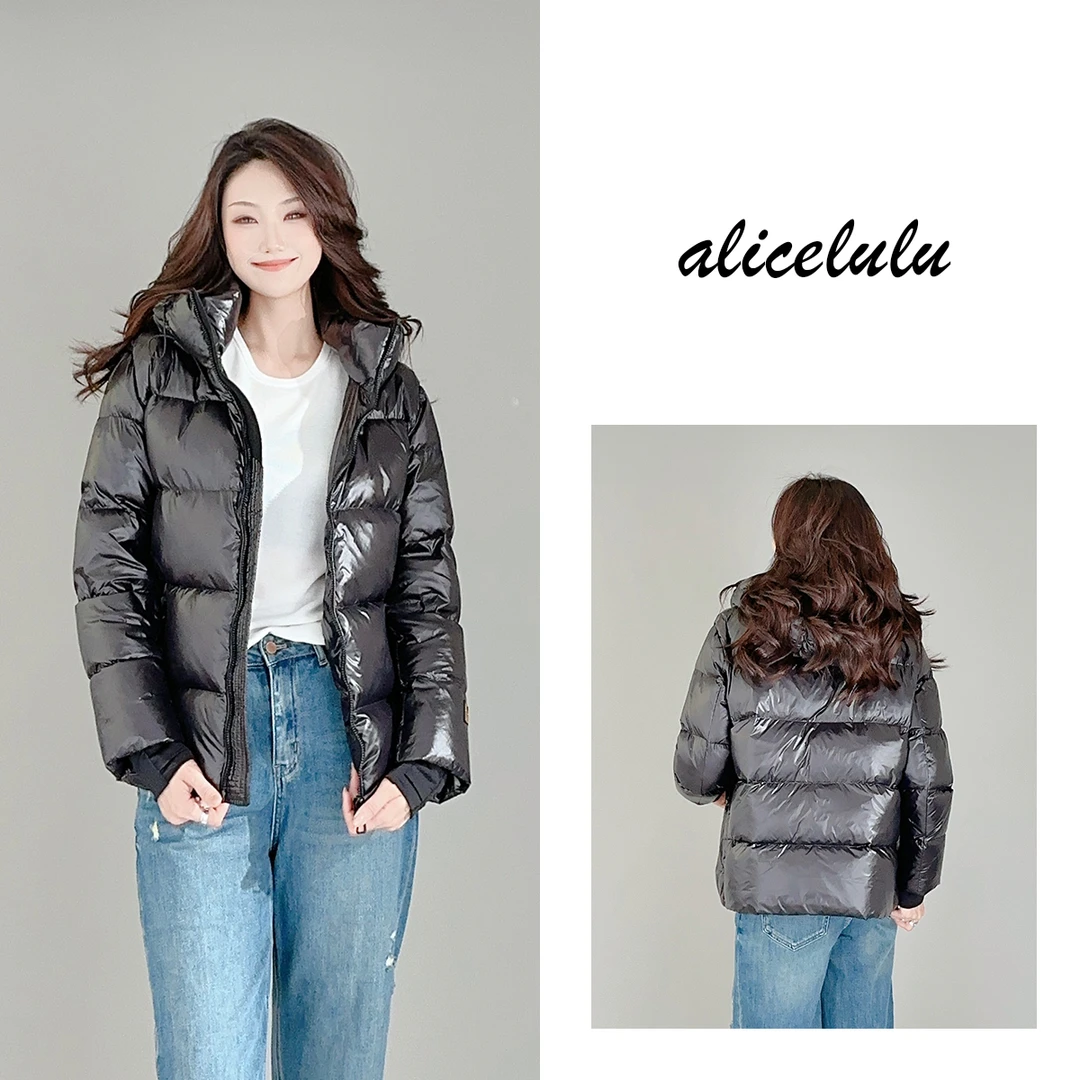 1 ALICE “热面包”羽绒服 轻奢黑金 连帽御寒 S2138470T