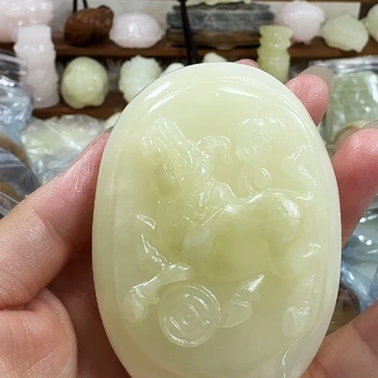 老***严砖雕石头手把件石头手把件
