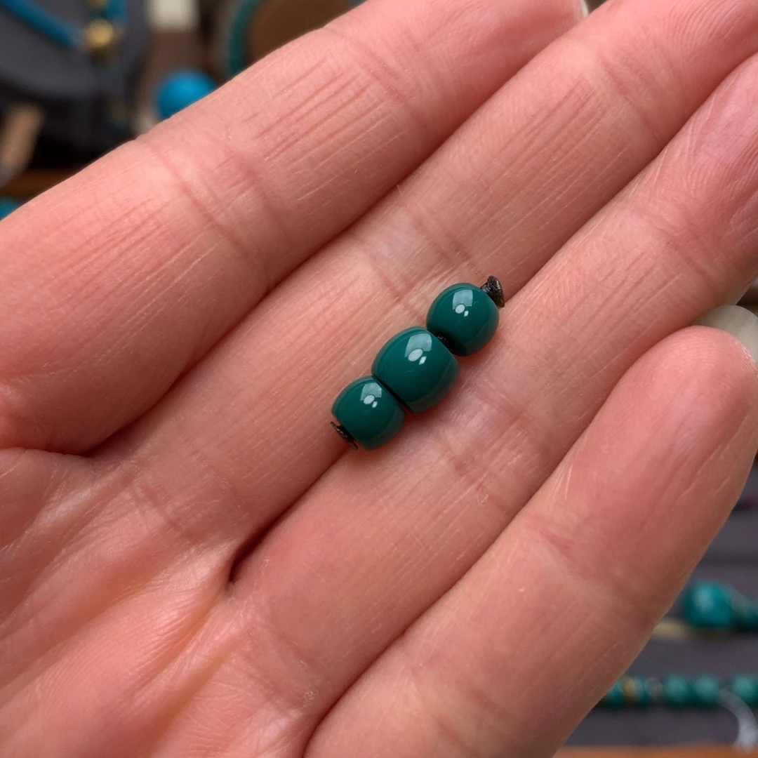 绿松石未镶嵌配饰适合5.8以下的串