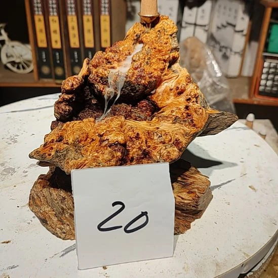 好***安松木20北沉香琥珀木天然造型山水